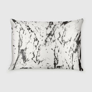 NWOT Queen White Marble Sssh Silk Pillowcase